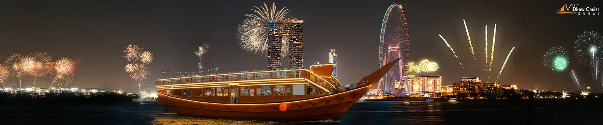 New Year Dhow Cruise Dinner in Dubai Marina