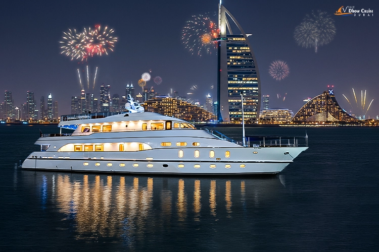 nye yacht party dubai burj al arab fireworks