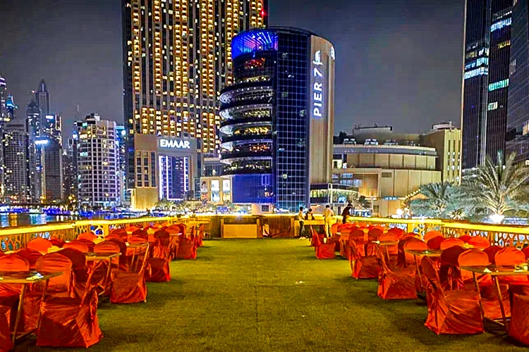 vip dhow cruise upper deck