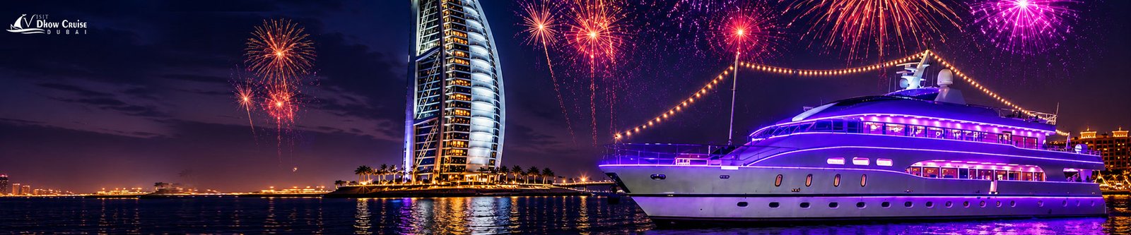 NYE Yacht Party with Burj Al Arab Fireworks
