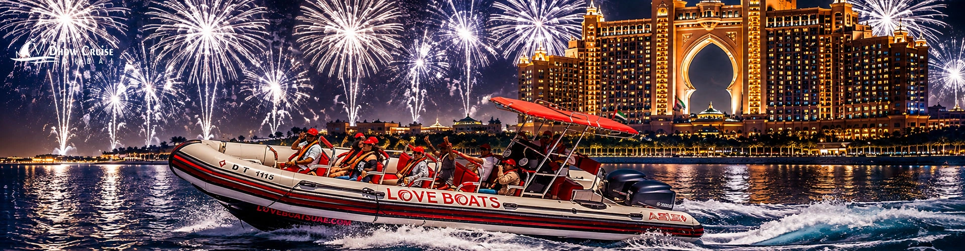 New Year Fireworks at Love Boats