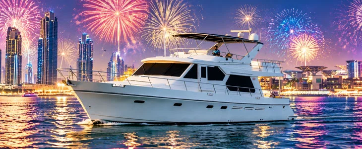 65 Ft Yacht Rental in Dubai for New Year